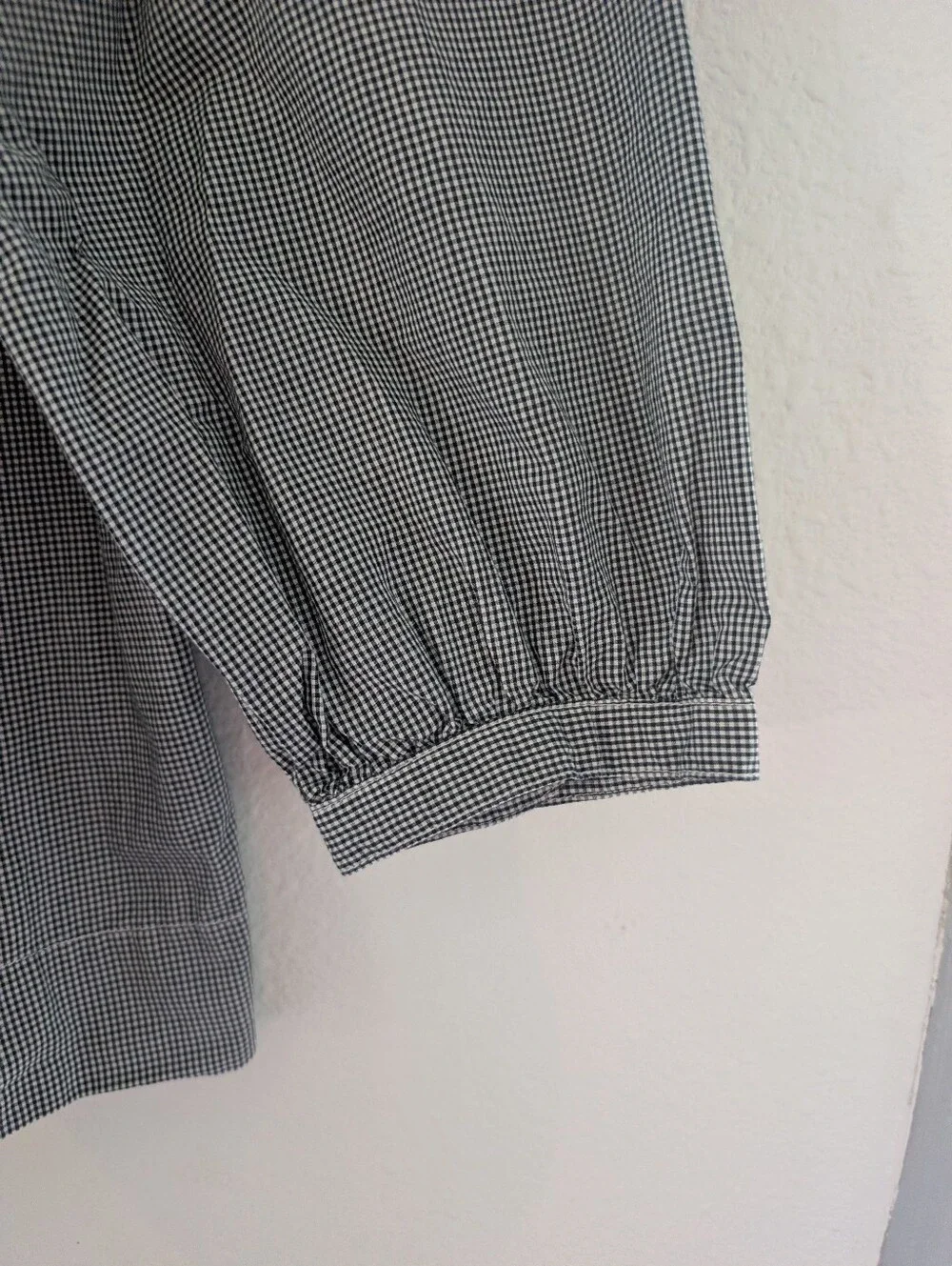 J. Crew Gray Square-Neck Puff Sleeve Blouse
